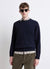 Solid colour crew neck jumper