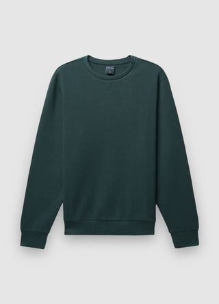 Textured crew neck sweatshirt