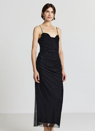 Abito lungo in tulle