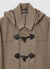 Coat with toggles