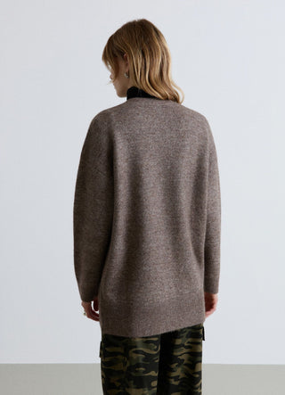 Oversize-Cardigan mit Knöpfen