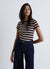 T-shirt a righe con girocollo