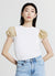 T-shirt maniche tulle