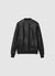 Faux leather bomber jacket