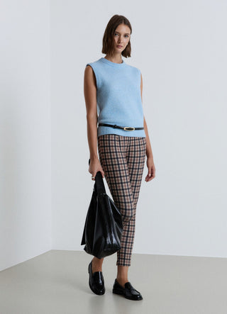 Leggings lunghi a quadri
