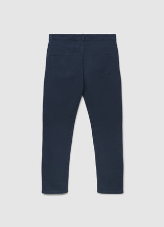 5-pocket trousers in plain drill fabric