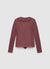 Pointelle cardigan with ruffles