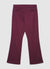 Solid colour cropped flare trousers