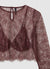 Maglia crop in pizzo con bralette