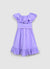 Vestito corto balze