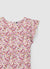 Gerüschte Bluse mit Blumenmuster