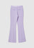 Pantaloni a zampa tessuto crepe