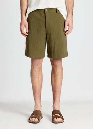 Pantaloncini chino effetto stropicciato