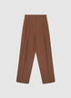 Plain straight-leg trousers - XS