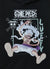 Felpa con cappuccio stampa One Piece