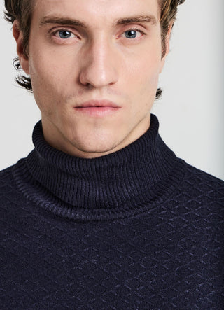 Strickpullover mit Rollkragen