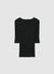Solid colour ribbed T-shirt