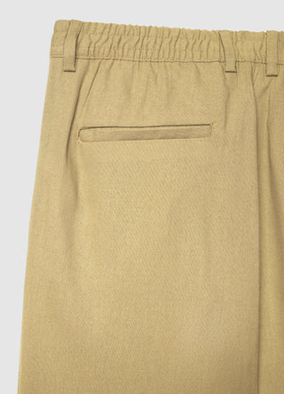 Pantaloni wide leg in misto lino