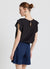 Blusa con maniche a volant