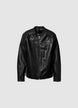 Faux leather biker jacket - S