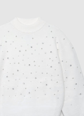 T-shirt avec applications en strass
