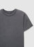 T-shirt girocollo tinta unita effetto slavato