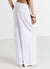 Linen-blend palazzo trousers