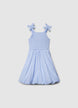 Dress with tied straps and ruched bodice - 8-9