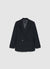 Solid colour double-breasted jacket