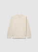 Boxy crew neck jumper in a solid colour - S