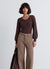 Cable-knit body with long sleeves