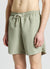 Plain-colour swim shorts with a drawstring