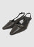 Slingback con cinturini e tacco basso