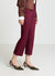 Solid colour cropped flare trousers