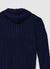 Cardigan con zip e cappuccio a trecce