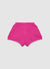 Häkelshorts mit aufgenähten Blumen
