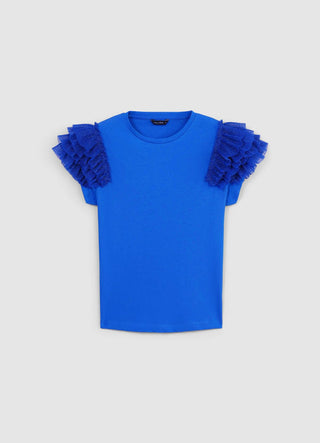 T-shirt tulle sleeves