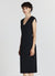 Robe fourreau décolleté en V et fente dans le dos