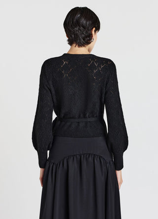 Maglia con scollo a V e nodo