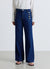 Jeans palazzo visokog struka s gumbima