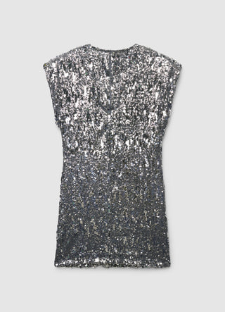Abito corto con paillettes