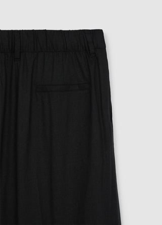 Linen-blend palazzo trousers