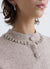 Cardigan con colletto gioiello e bottoni