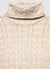 Robe en maille col roulé avec motif torsadé