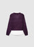 Sweater with shirt insert and V-neckline