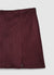 Gonna miniskirt effetto suede con zip laterale