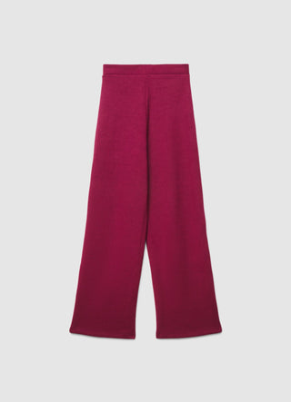 Soft solid-colour palazzo trousers