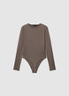Long-sleeve crew neck bodysuit - XS