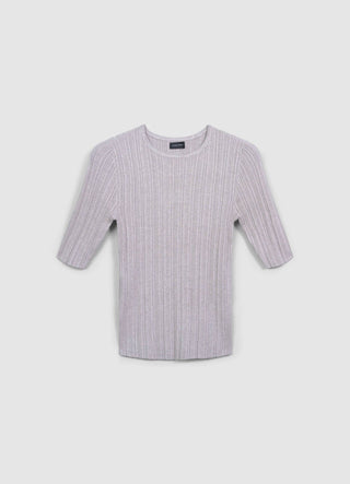 Rippstrick-T-Shirt