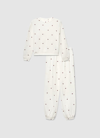 Ensemble pyjama avec imprimé cœurs